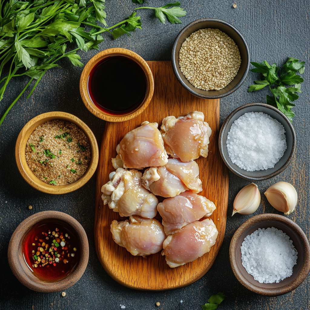 Honey Garlic Chicken Thighs ingredients