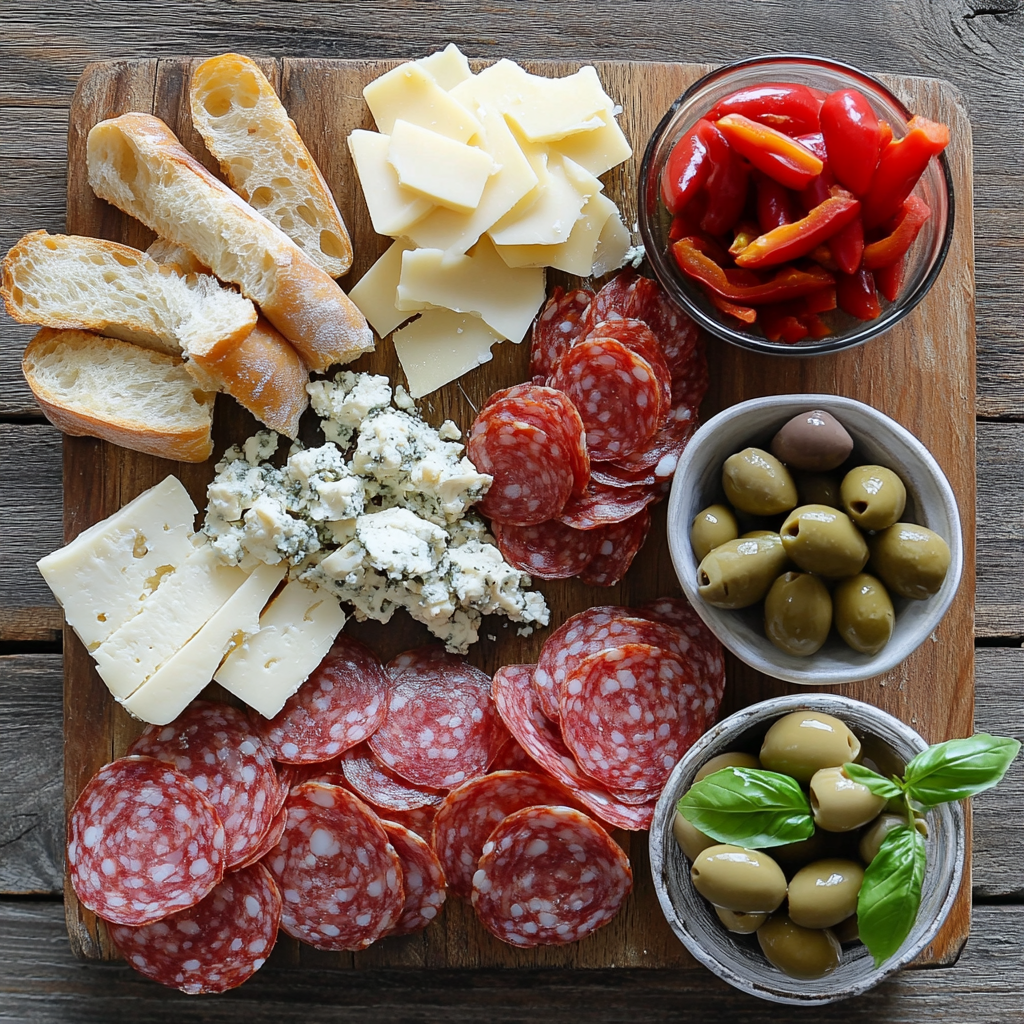 Italian Antipasto Board ingredients