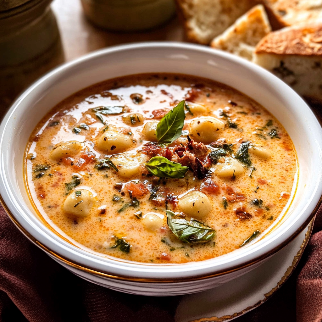 Italian Chicken Gnocchi Soup