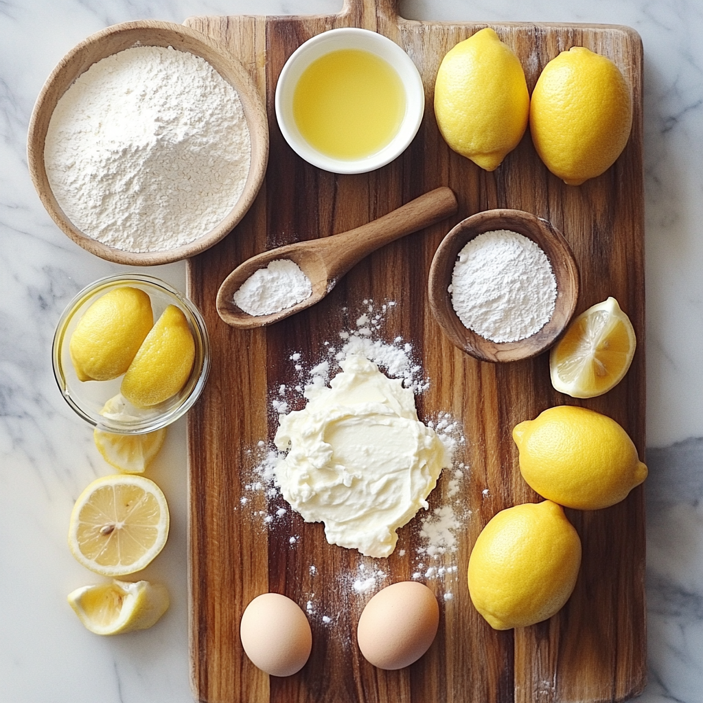 Italian Lemon Ricotta Cake ingredients