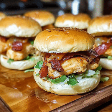 Maple Chicken Bacon Sliders