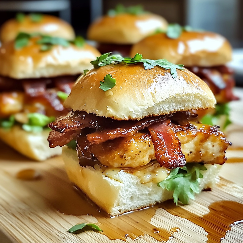 Maple Chicken Bacon Sliders