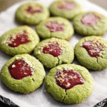 Matcha Thumbprint Cookies