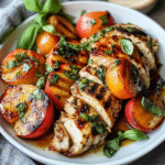 Peach Caprese Grilled Chicken