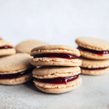 Peanut Butter and Jelly Cookie Sandwiches