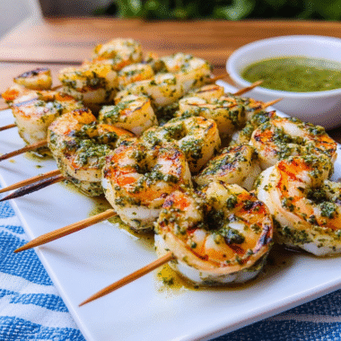 Pesto Grilled Shrimp
