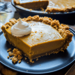 Pumpkin Pie with Gingersnap Crust