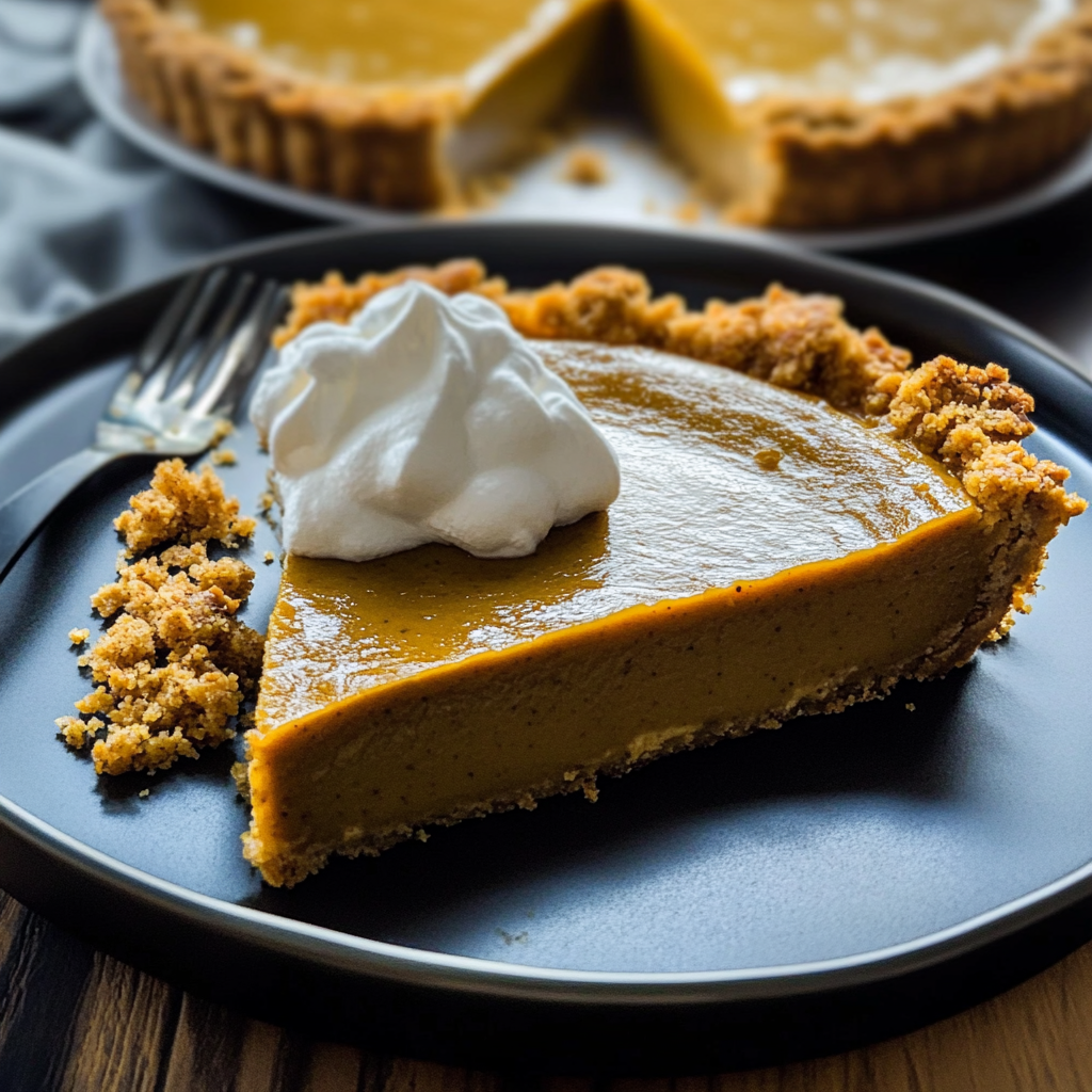 Pumpkin Pie with Gingersnap Crust