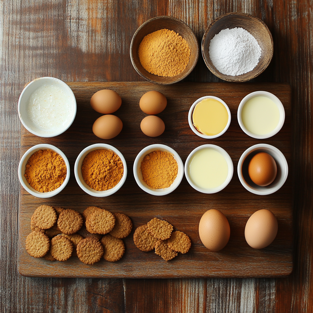 Pumpkin Pie with Gingersnap Crust ingredients
