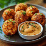 Reuben Balls with Spicy Thousand Island Dipping Sauce