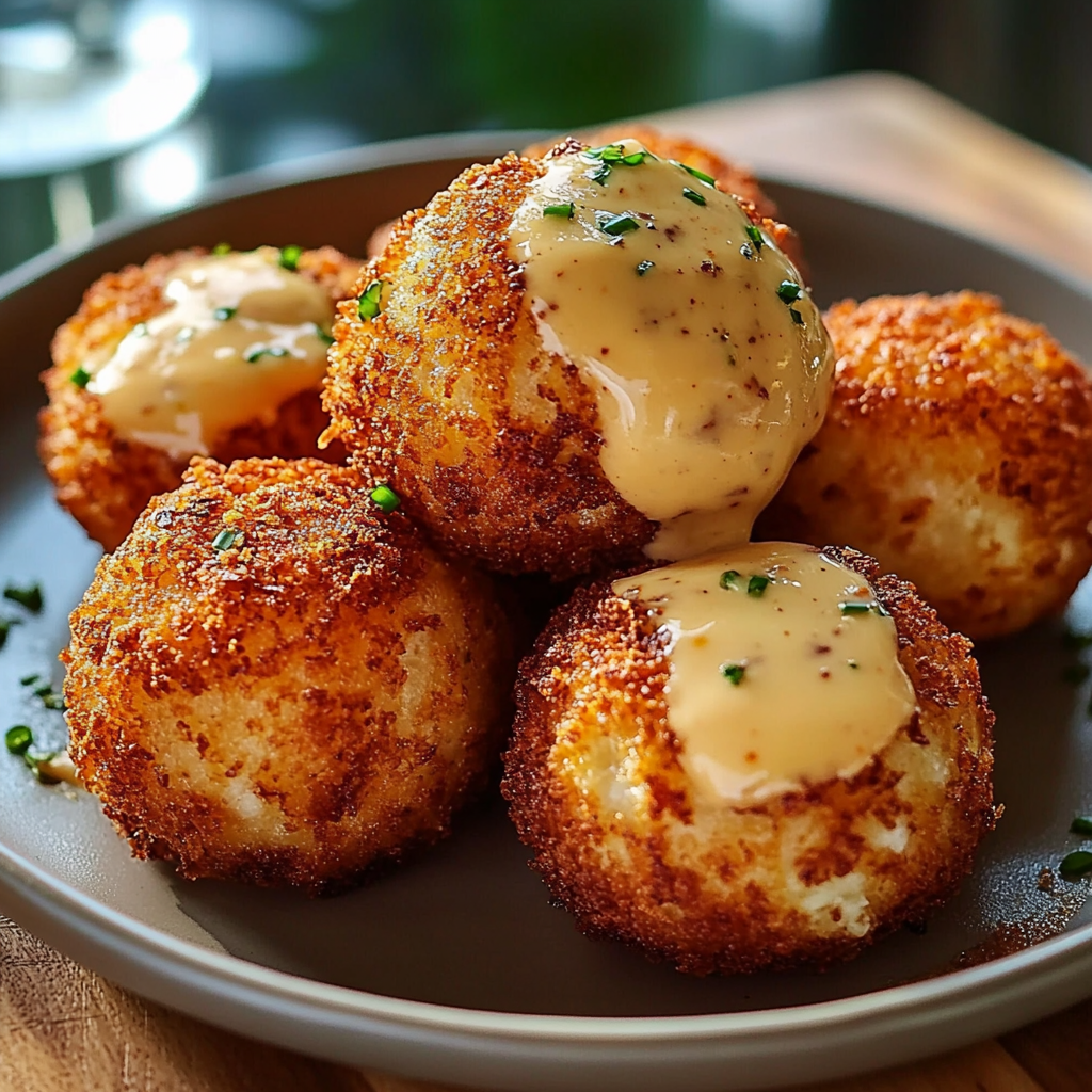 Reuben Balls with Spicy Thousand Island Dipping Sauce
