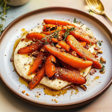 Roasted Carrots with Whipped Ricotta and Hot Honey