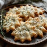 Rosemary-Parmesan Snowflake Cookies