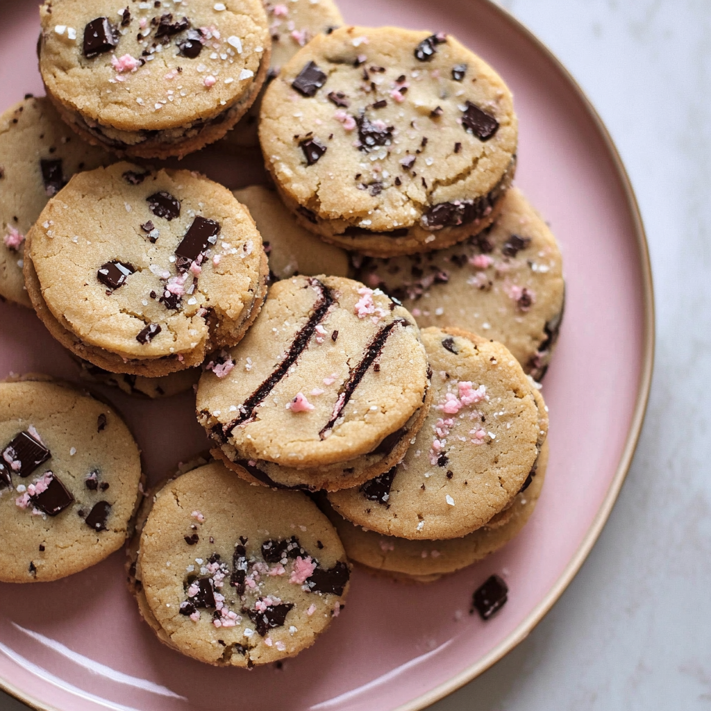 Ruby Chocolate Shortbread Cookies