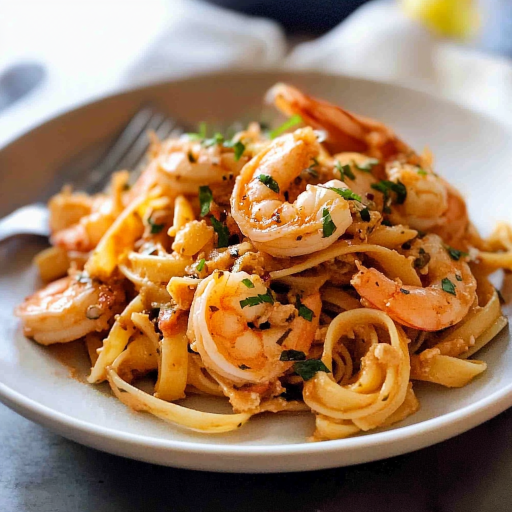 Spicy Chilli Prawn Pasta (Shrimp)