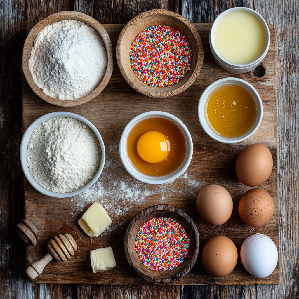 Struffoli (Italian Honey Balls) ingredients