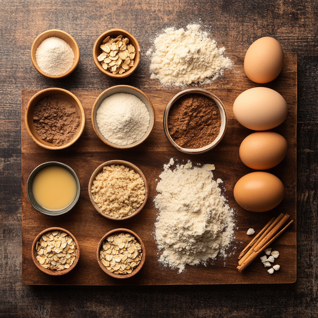 Vanilla Eggnog Bread with Crumb Topping ingredients