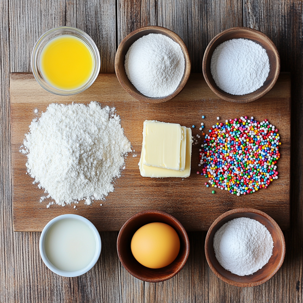 Vanilla Wreath Cookies for christmas ingredients