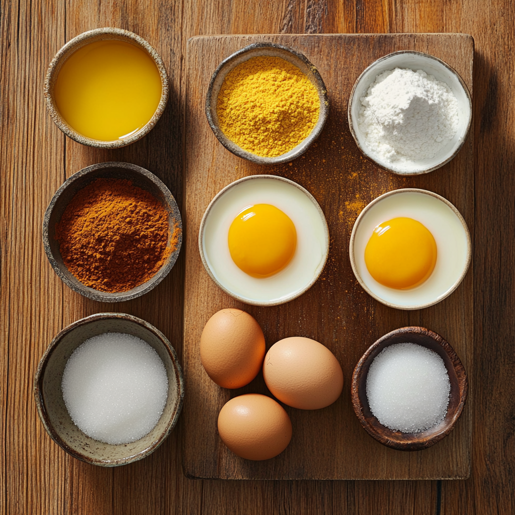 christmas Eggnog Crème Brûlée ingredients