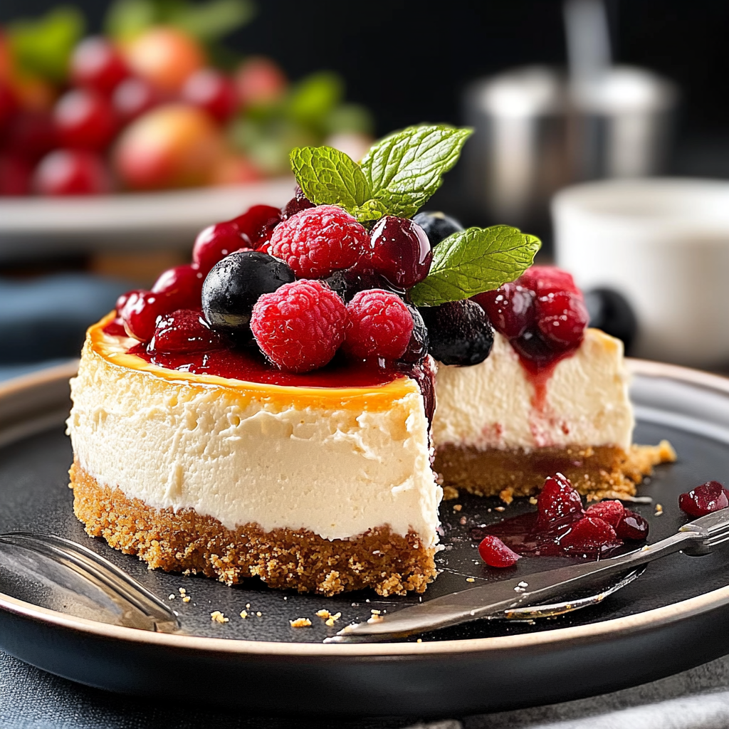 Christmas Chai-Spiced White Chocolate Cheesecake