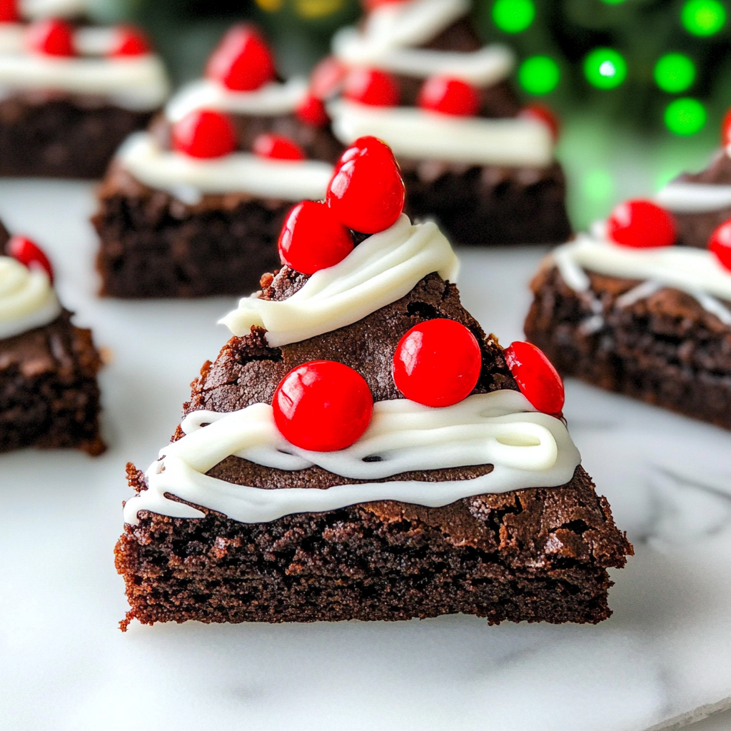 Christmas Tree Brownies
