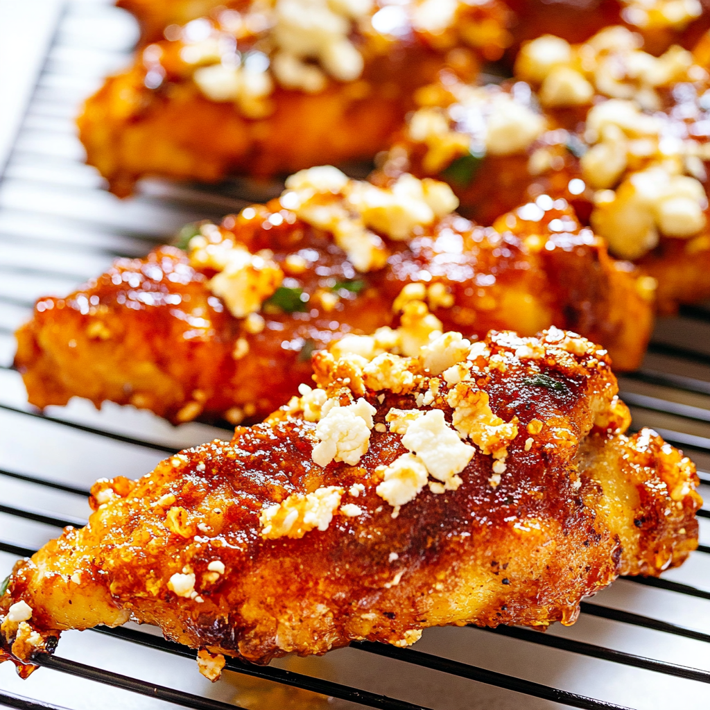 Crispy Hot Honey Feta Chicken