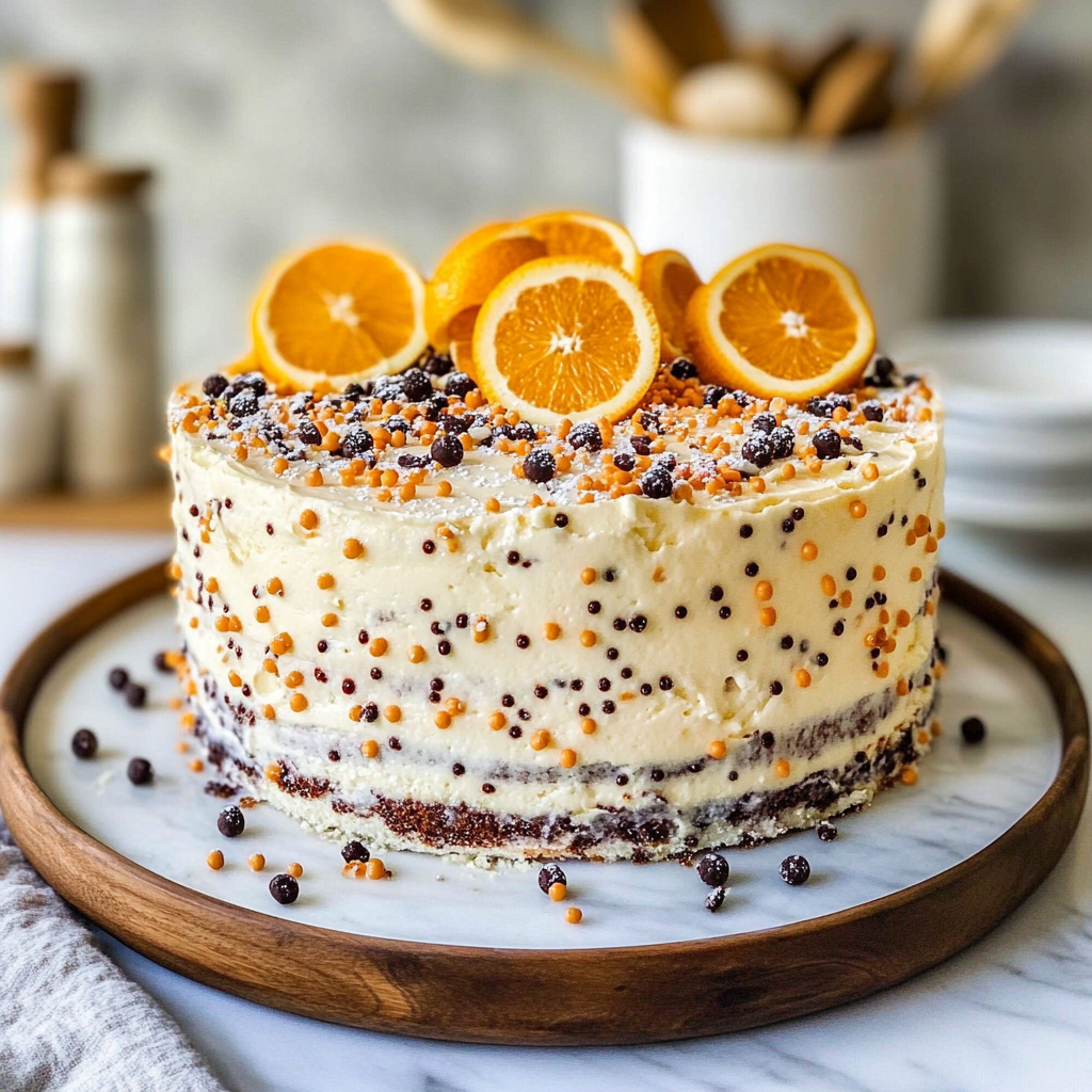 Christmas Cannoli Cake