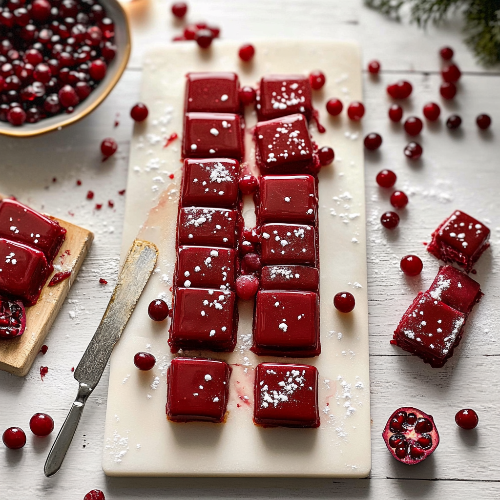 Christmas Cranberry Pomegranate Caramels