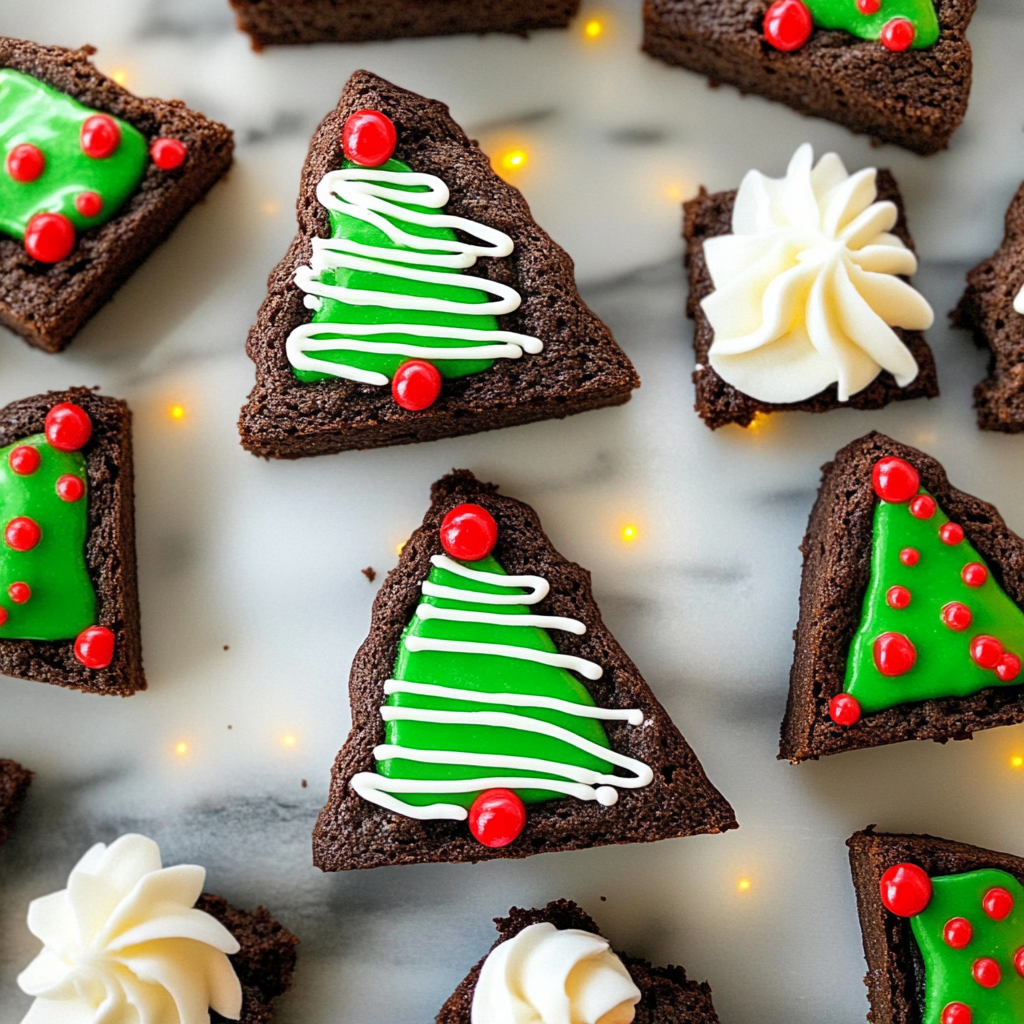 Christmas Tree Brownies