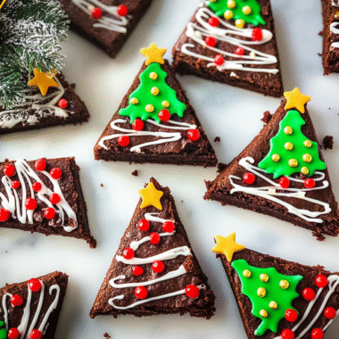 Christmas Tree Brownies
