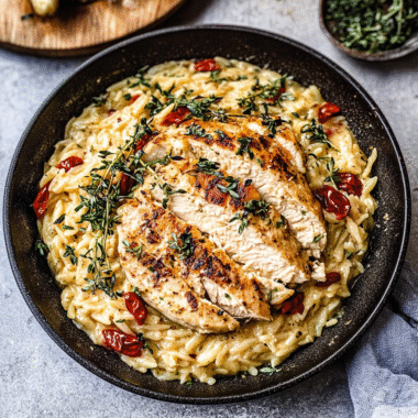 Tuscan Chicken Orzo