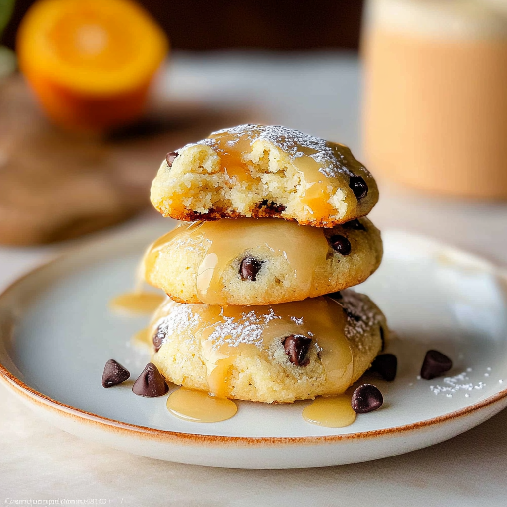 Christmas Orange Chocolate Chip Ricotta Cookies