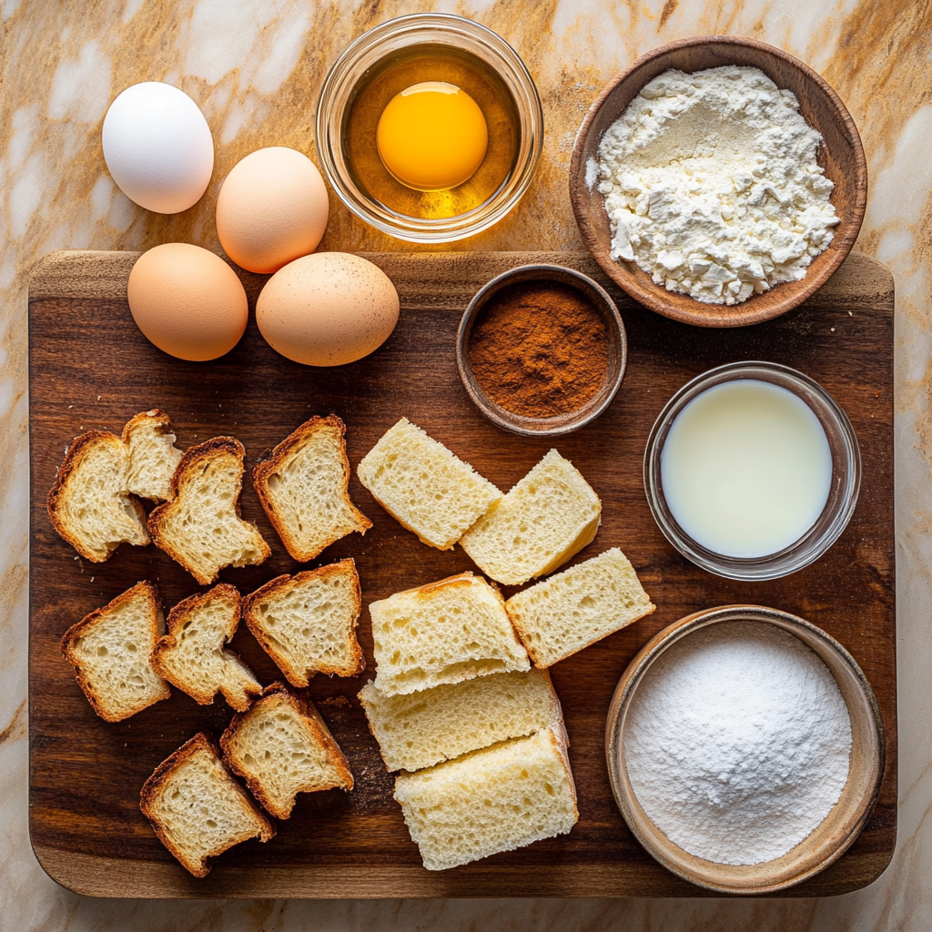 Air Fryer French Toast Bites ingredients
