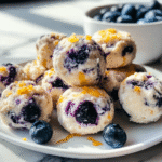 Blueberry and Lemon Zest Cottage Cheese Bites
