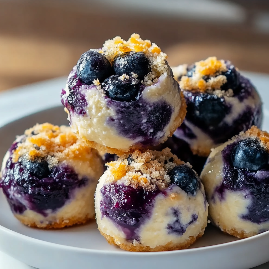 Blueberry and Lemon Zest Cottage Cheese Bites