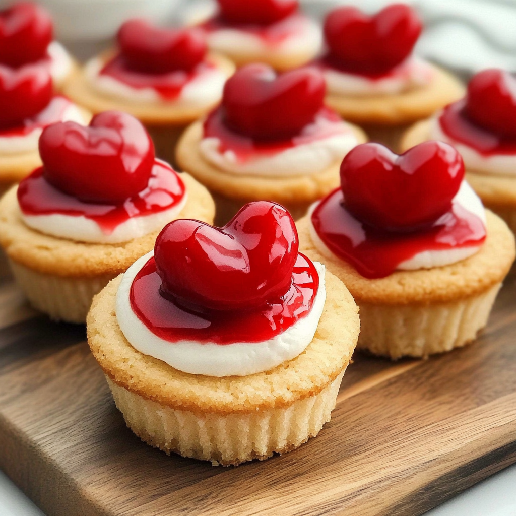 Cherry Cheesecake Cookie Cups