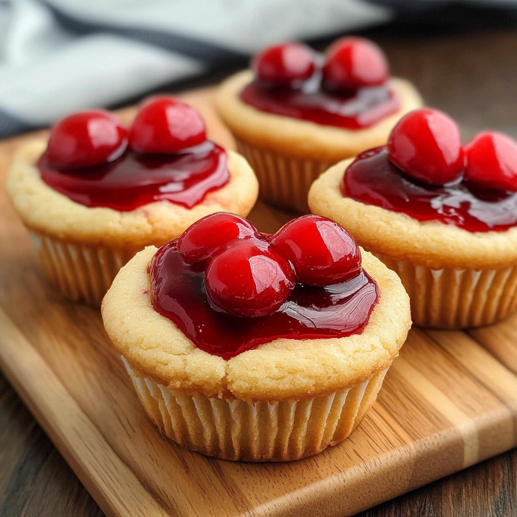 Cherry Cheesecake Cookie Cups