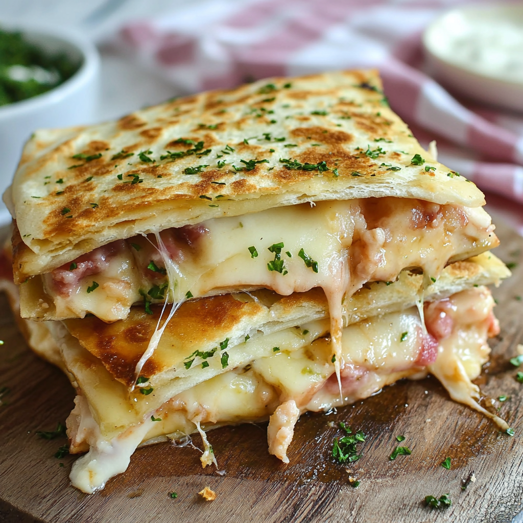 Chicken Cordon Bleu Quesadillas