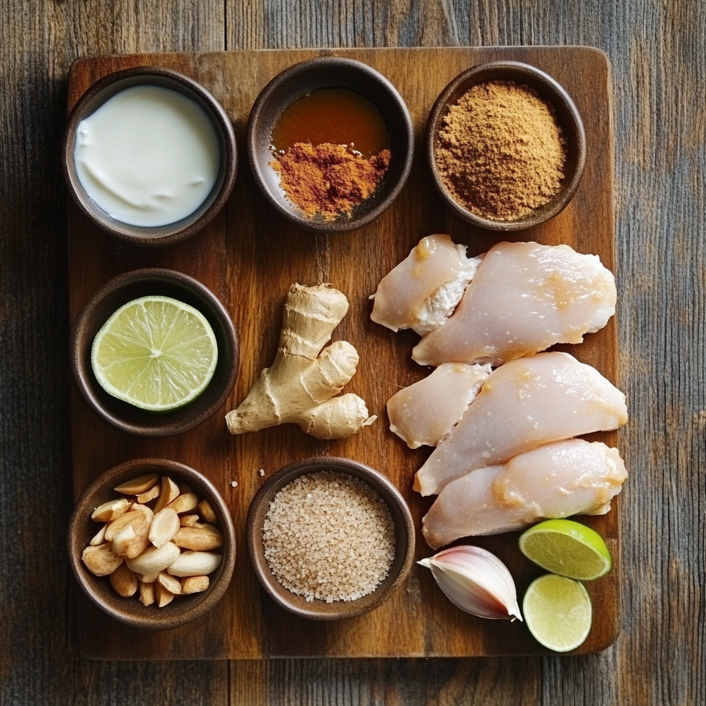 Chicken Satay ingredients