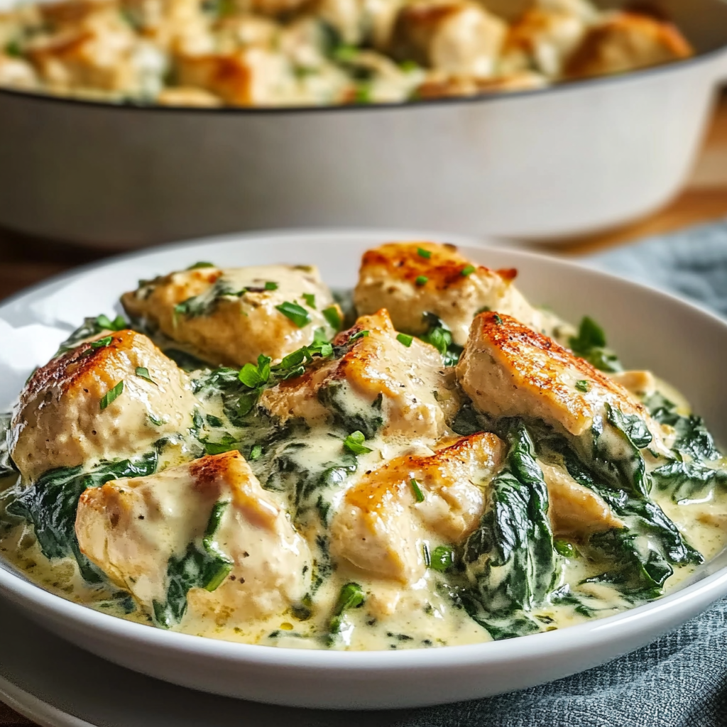 Creamy Chicken and Spinach Casserole