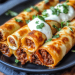 Crispy Cheesy Beef Taquitos