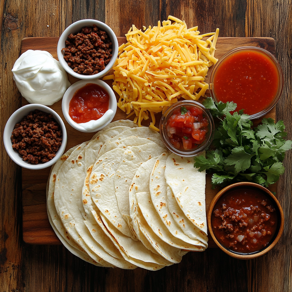 Crispy Cheesy Beef Taquitos ingredients