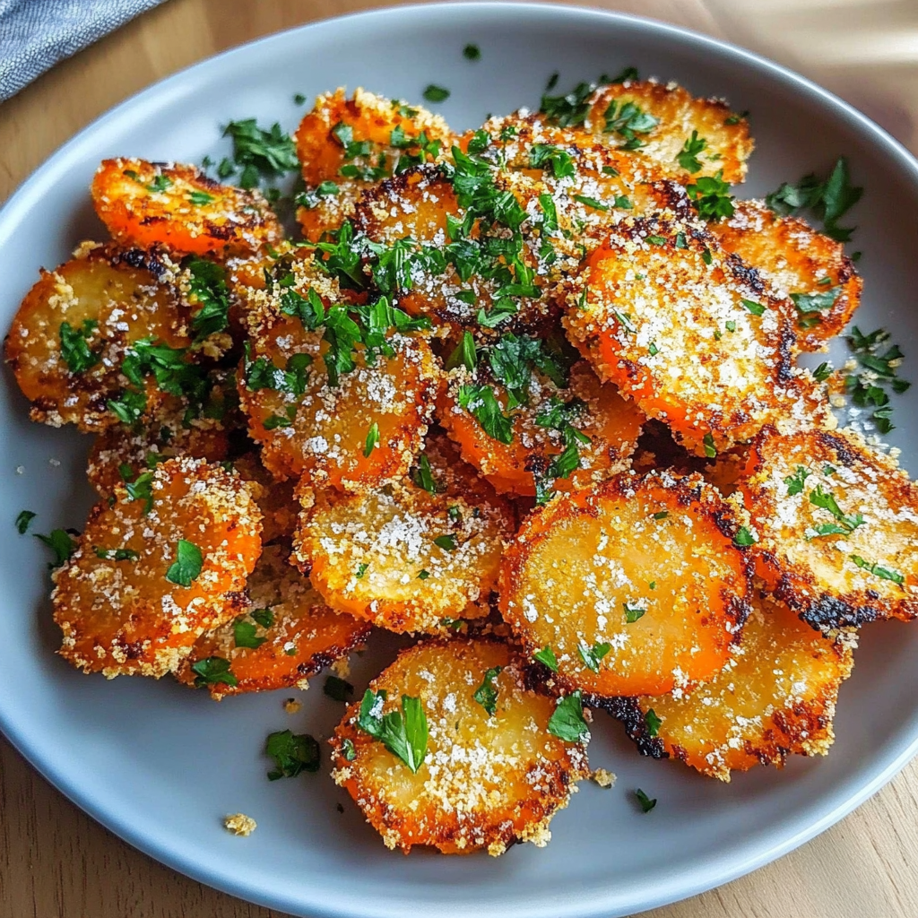 Crispy Smashed Carrots Garlic