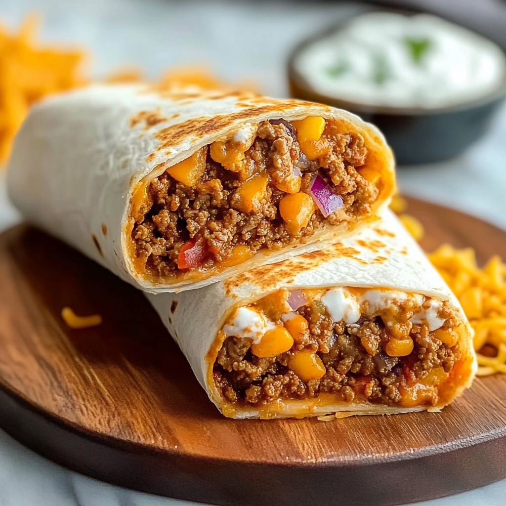 Crispy Taco Bell Beef Burrito