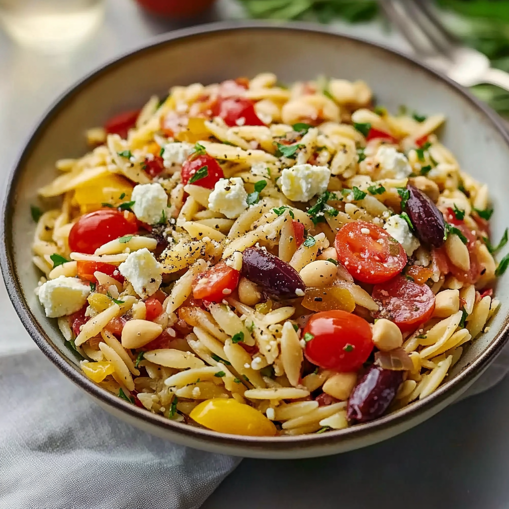 Feta Mediterranean Orzo Salad