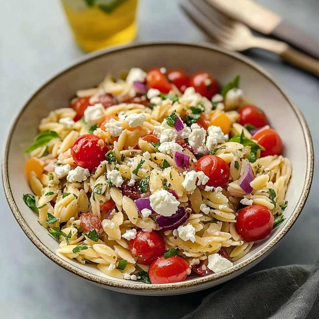 Feta Mediterranean Orzo Salad