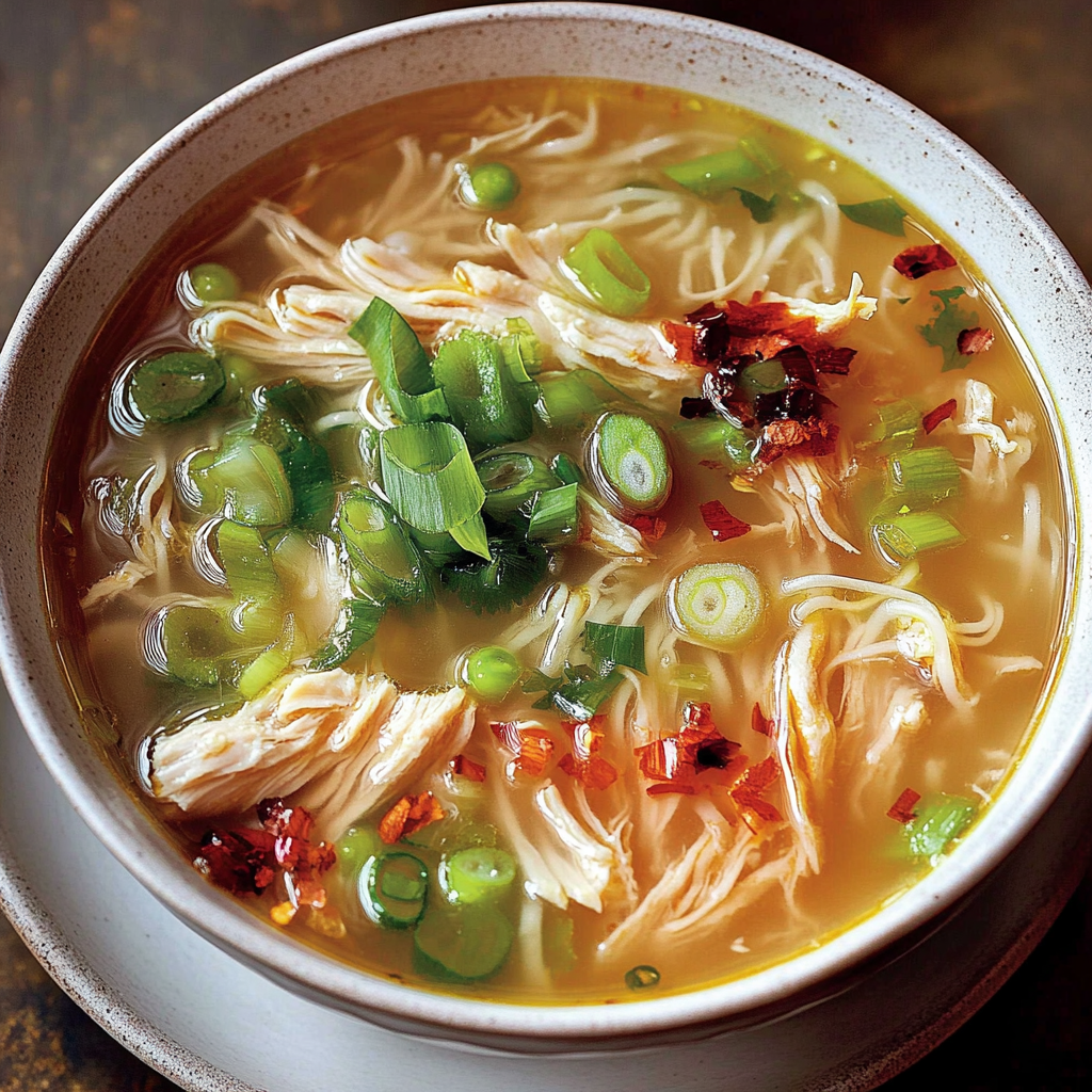 Ginger Garlic Chicken Noodle Soup