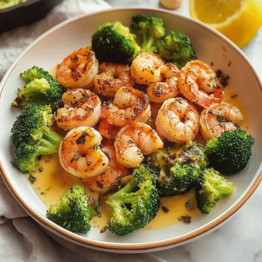 Healthy Shrimp and Broccoli