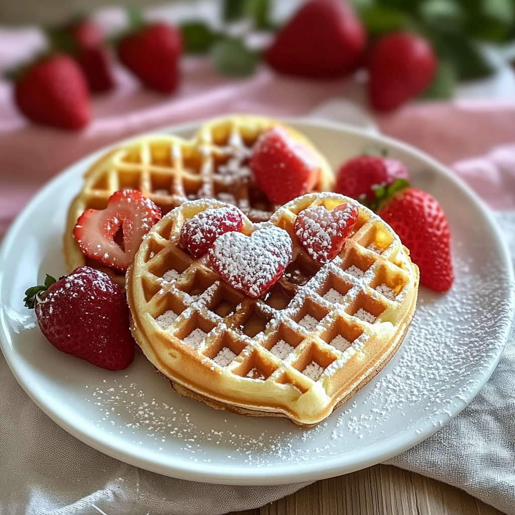 Heart-Shaped Waffle