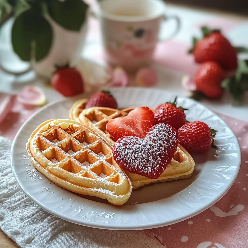 Heart-Shaped Waffle
